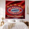 Bayern Munich Custom Your Name Wall Decor Tapestry Art For Pet Memorial Birthdaywedding Party Backdrop Family Gift