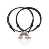 European & American Style Korean Seven-Color Rainbow Pendant Couple Bracelets - Pair for Men and Women
