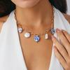 Ingemark Y2K Boho Love Heart Bow Pendant Choker Necklace for Women Elegant Imitation Pearl Clavicle Chain Wedding Neck Jewelry