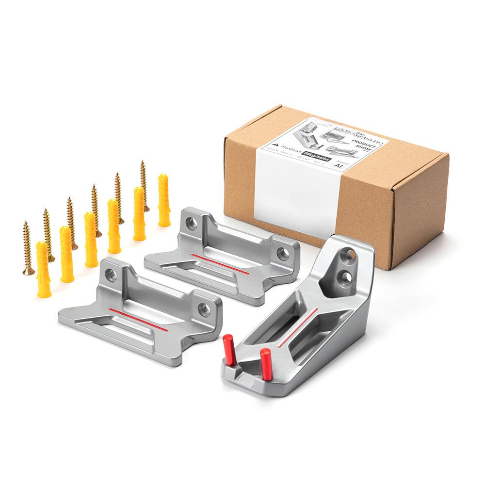 

Стеллаж для хранения велосипедов Настенные сверхмощные стойки Вешалка Вертикальные настенные велосипедные крючки Вешалки A серебряный