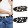 Women's Studded Belt Fashion Punk Style Ladies Belt For Jeans Dress Adjustable Belt Rivet Decorative,Suitable For Casual,Parties