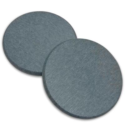 Sottobicchieri in Terra Diatomacea OrangeBase, Certificati Senza Amianto, Assorbenti d'Acqua, Regolatori di Umidità, Grigio Scuro, Rotondi, Set da 2, Assorbono l'Acqua da