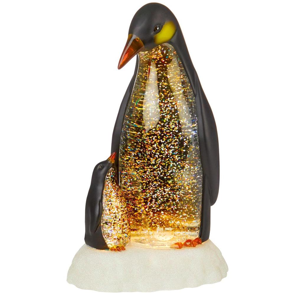 Premier Lit Penguin Christmas Water Spinner (Pack of 2)