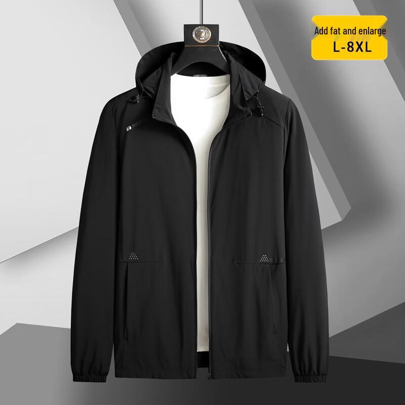 Men's Plus Size Summer Ice Silk Sun Protection Jacket