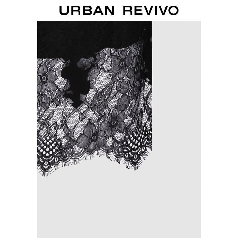 UR 2025 Autumn Women's Patchwork Lace Cami Dress