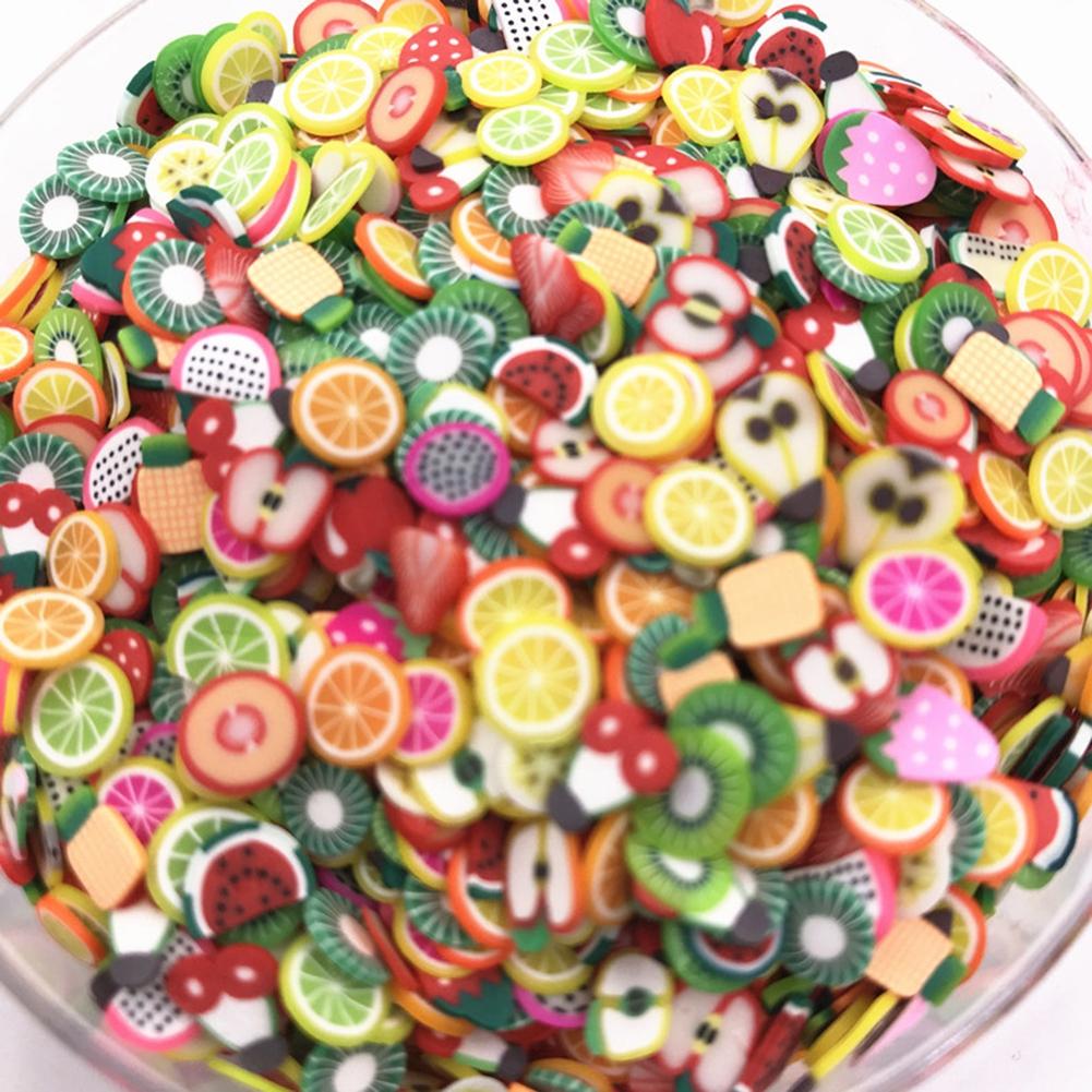 Colorful Soft Slime Fruit Slices Scented - Stress Relief Toy for Adults and Kids