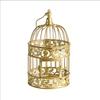 European Metal Bird Cage Decoration and Gold Wrought Iron Are Used As Props for Wedding Shooting in Hotel Living Room