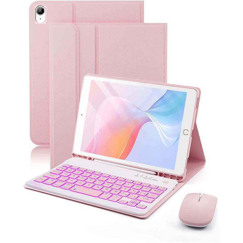 Colorful Backlit Bluetooth Keyboard Case with Apple Pencil Slot for 8.3 Inch iPad Mini 7/6