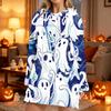 Women's Fashion Casual Long Sleeve Hoodie with Halloween Print for Fall