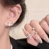 "Korean Style Pearl Ear Piercing Set: Small, Versatile Earrings for Students - Elegant and Simple High-End Jewelry"