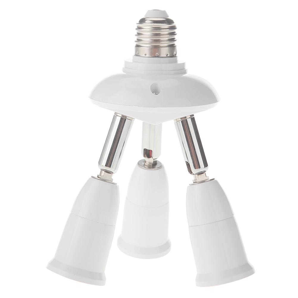 Adjustable E27 Splitter 34/5 Heads Lamp Base Extended LED Light Bulbs Socket Splitter Holder Adapter Converter Socket