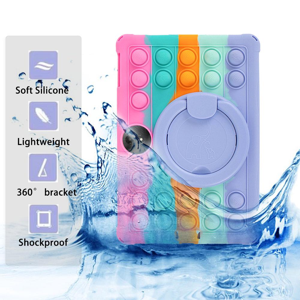 Case For TCL Tab 11 Gen 2 11" 9465X Tab 11FE Rotating Soft Silicone Tablet PC Cover Kids Safe Funda