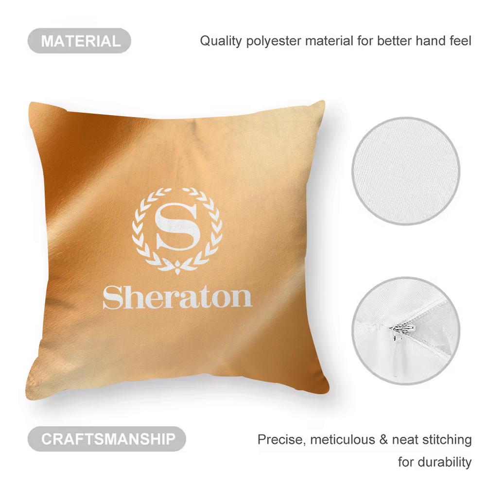 

Fashion Sheraton Hotel Pillow Case Anti-dustmite Pillow Invisible zipper silky short plush Sofa cushion cover 12x12Inch