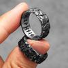 Viking Runes Damaged Men Rings Stainless Steel Women Jewelry Retro Punk New Rock Cool Stuff Fashion Accessories Gift Wholesale