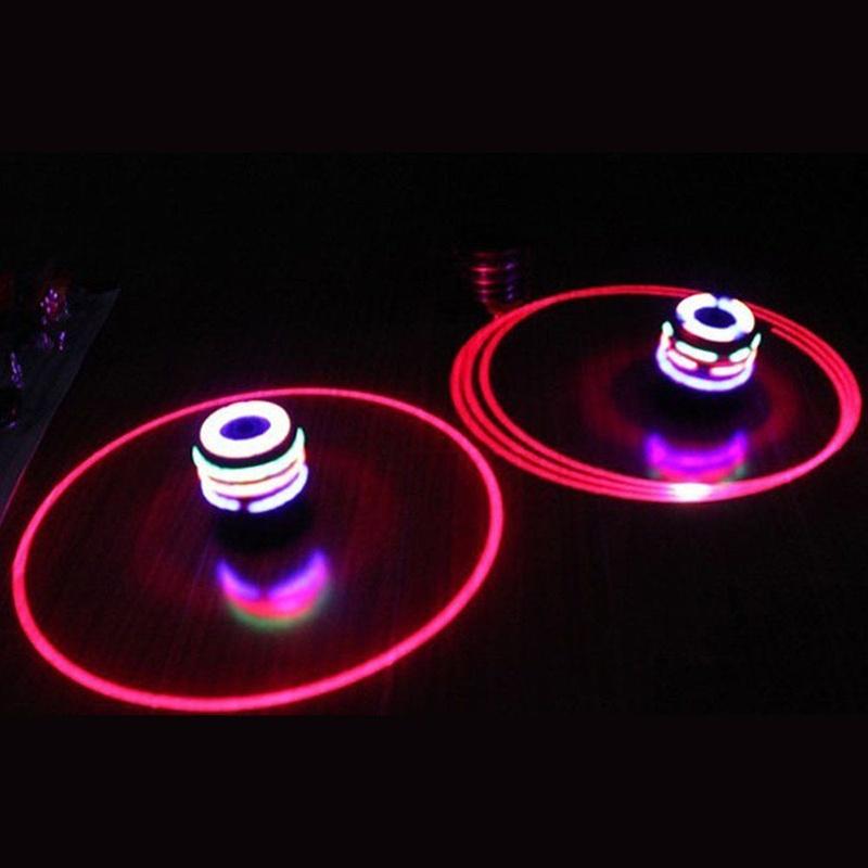 Building Toys Kids Toy Vinyl Gyro Colorful Flash Light-emitting Red Laser Line Gyro
