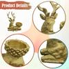 Deer Figurine Elk Sculpture Light Luxury Desk Artwork Reindeer Statue Resin Storage Ornament for