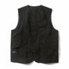 Pánská vícekapsová vintage pracovní vesta jednobarevná ležérní bunda