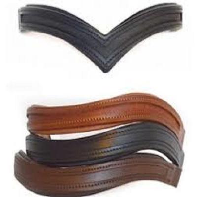 High Quality Empty Channel English Padded Bridle Parts U Shape Brow-Bands 8 MM
