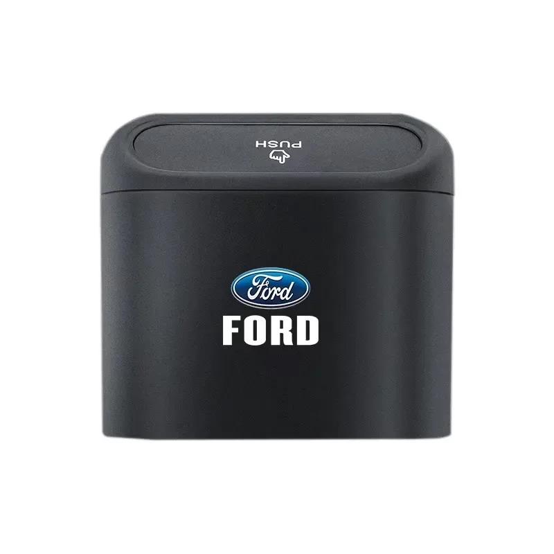

Car Sticker 2026 For Ford In-vehicle Trash Can Car Logo Garbage Case Storage Bucket Accessories For Ford Focus 2 3 Mondeo Kuga F