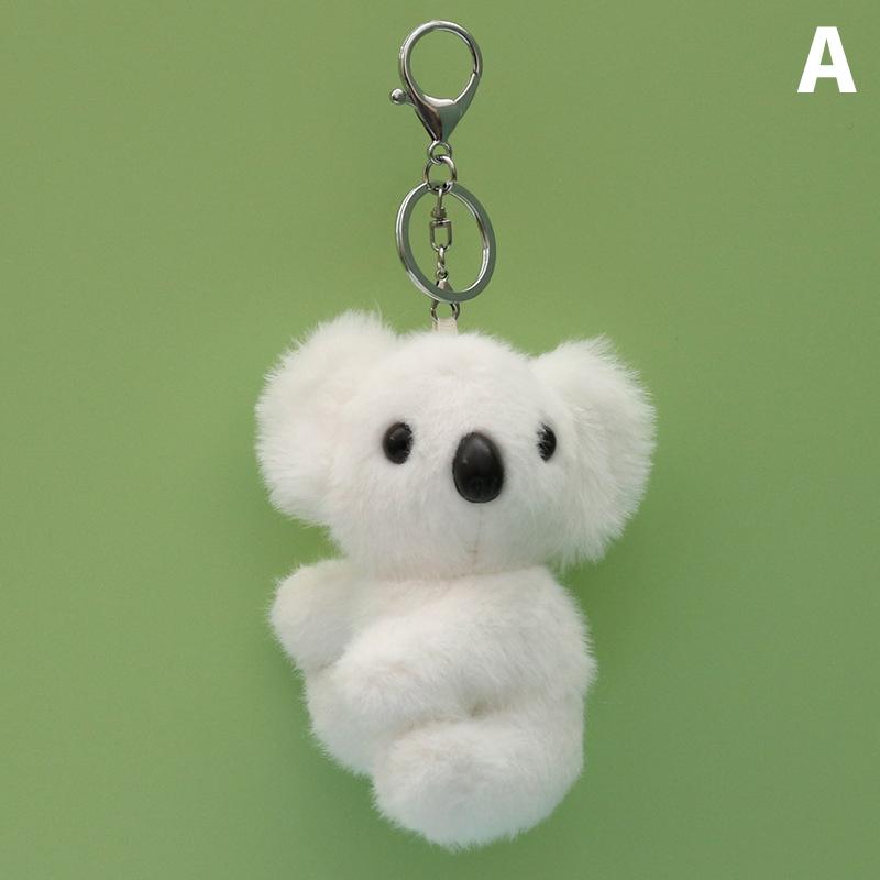 Cute Kola Keychain Keyring Plush Toy Koala Bear Women DIY Jewelry Accessories Bag Pendant Novelty Gift Charms