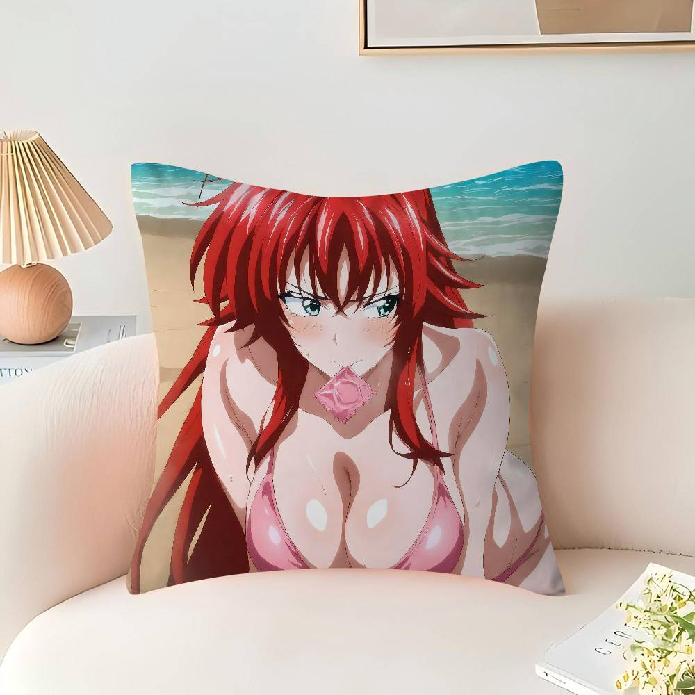 

Anime R-Rias-Gremory Pillowcase 45x45cm Cute Pillowcase Living Room Sofa Cushion Cover Bedroom Home Decoration Children s Gift 12x12Inch