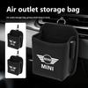 Car Storage Box Phone Charge Air Vent Outlet Pocket Organizer For MINI Cooper R60 R56 F56 F55 F57 F60 Countryman Convertible