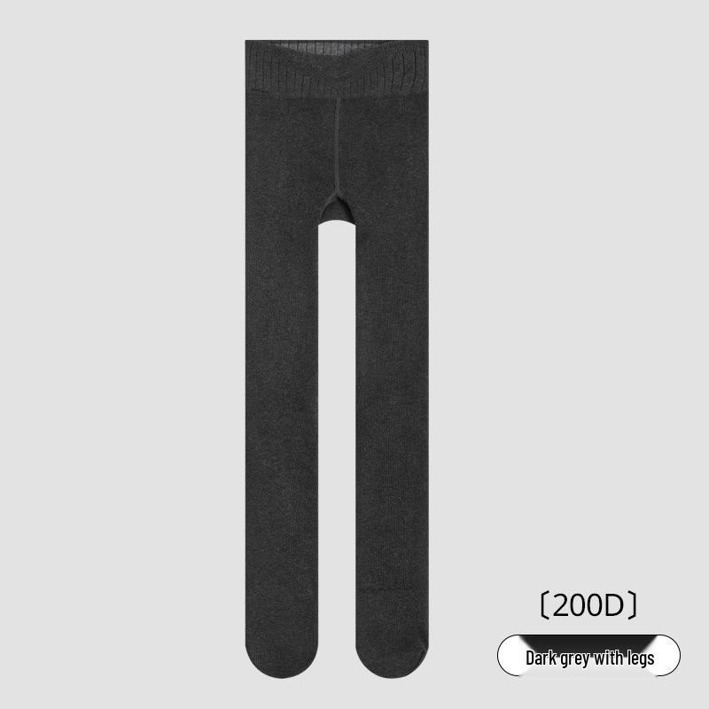 Women's Black Fleece-Lined Pantyhose: Thick, Slimming, Hip-Lifting Leggings for Autumn/Winter