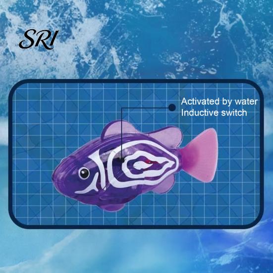 Glowing Bath Toy Water-Activated Electric Fish for Kids Interactive Robotic Swimming Magical Pool Tub Flashing Waterproof Fun Summer Gift Toddlers