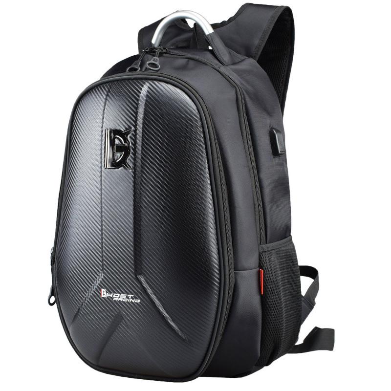 Devil Race Large-Capacity Motorcycle Helmet Backpack & Saddle Bag for Commuters