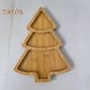 Christmas Tree Shaped Tray Wooden Charcuterie Dessert Boards Steak Dinner Plate Safe Easy To Clean Serving Platter for Parties Events