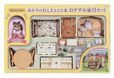 Poupée et Ensemble de Meubles Sylvanian Families Maison Éclairée Meubles [Grand Ensemble] SE-189