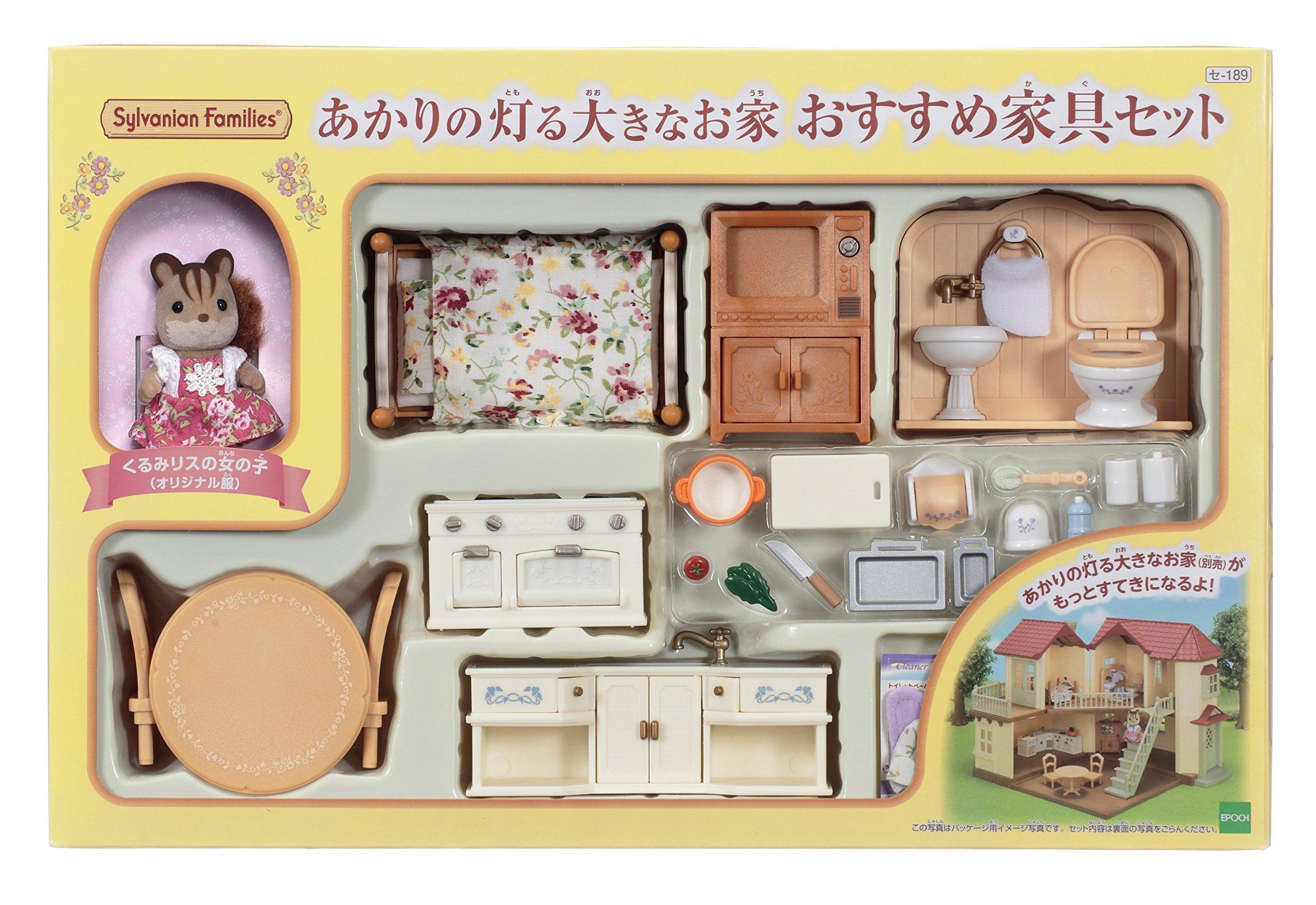 

Кукольная мебель Sylvanian Families Большой набор мебели для дома со светом и набором (SE-189)