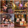 moin moin Dollhouse Miniature DIY Kit Set [English Instructions] Phantom Castle, Pop-Up Train, Gimmick, Steampunk, Victorian, Magic, Castle,