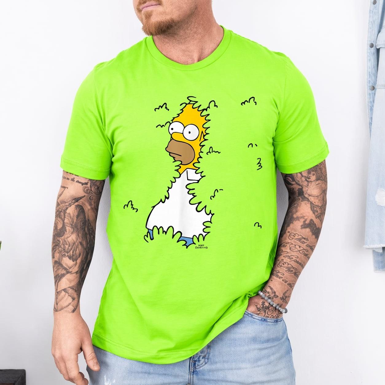 The Simpsons Homer Hide Bush Meme T-Shirt S разноцветный