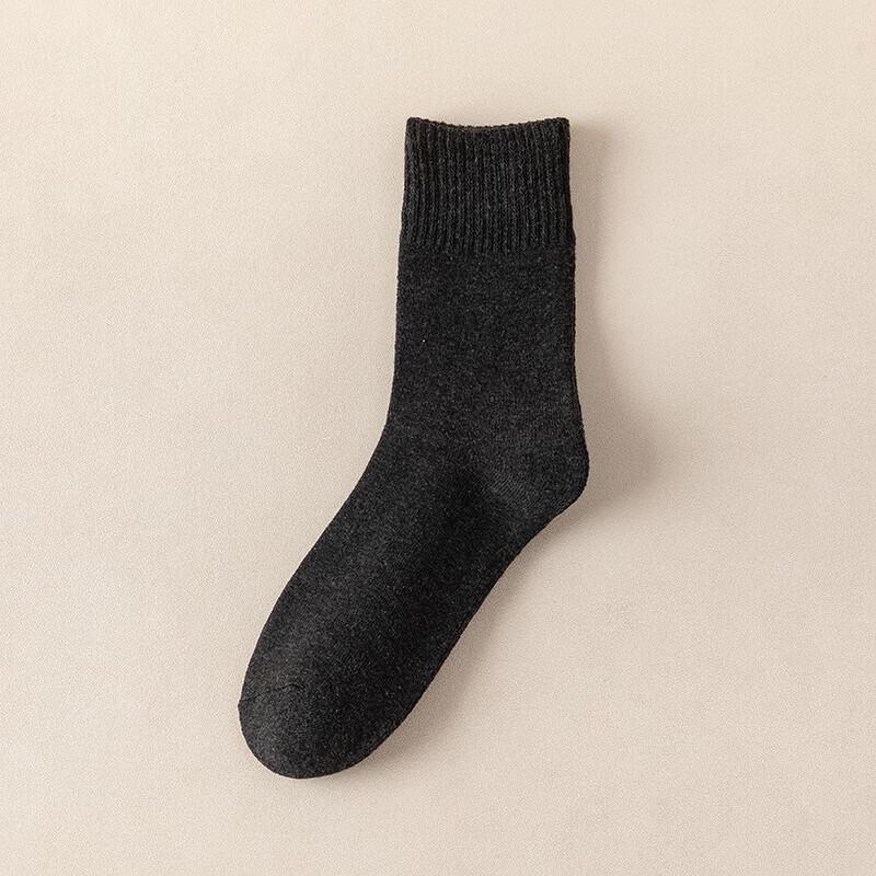 Jiangbo Men s Winter Warm Mid-Calf Terry Socks