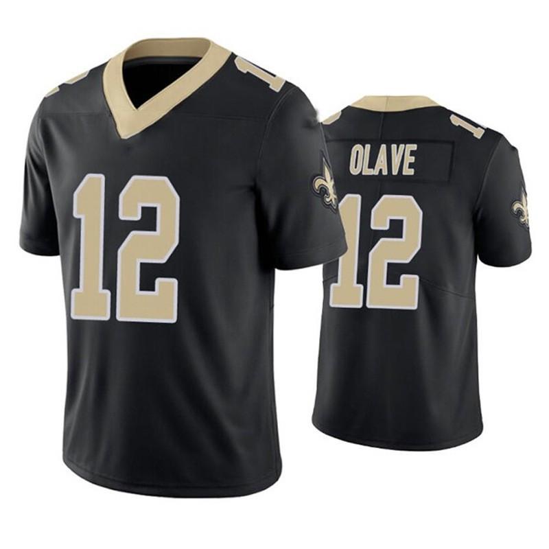 New Orleans Saints Football Jersey 41 Kamara 7 Hill 12 Olave Embroidered Sportswear