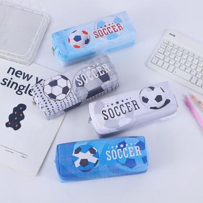 Dirt-proof Stationery Storage Bag Waterproof Pencil Pouch Organizer Soccer Pencil Case  Kids