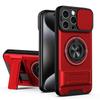 KEYSION Magnetic Phone Case for iPhone 13 14 15 Pro Max 15 Plus Slide Camera Protection Upright Kickstand Shockproof Back Cover