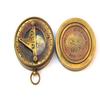 Brass Pocket Compass Royal Memorabilia Handmade Compass Sundial Queens Coronation Steampunk |
