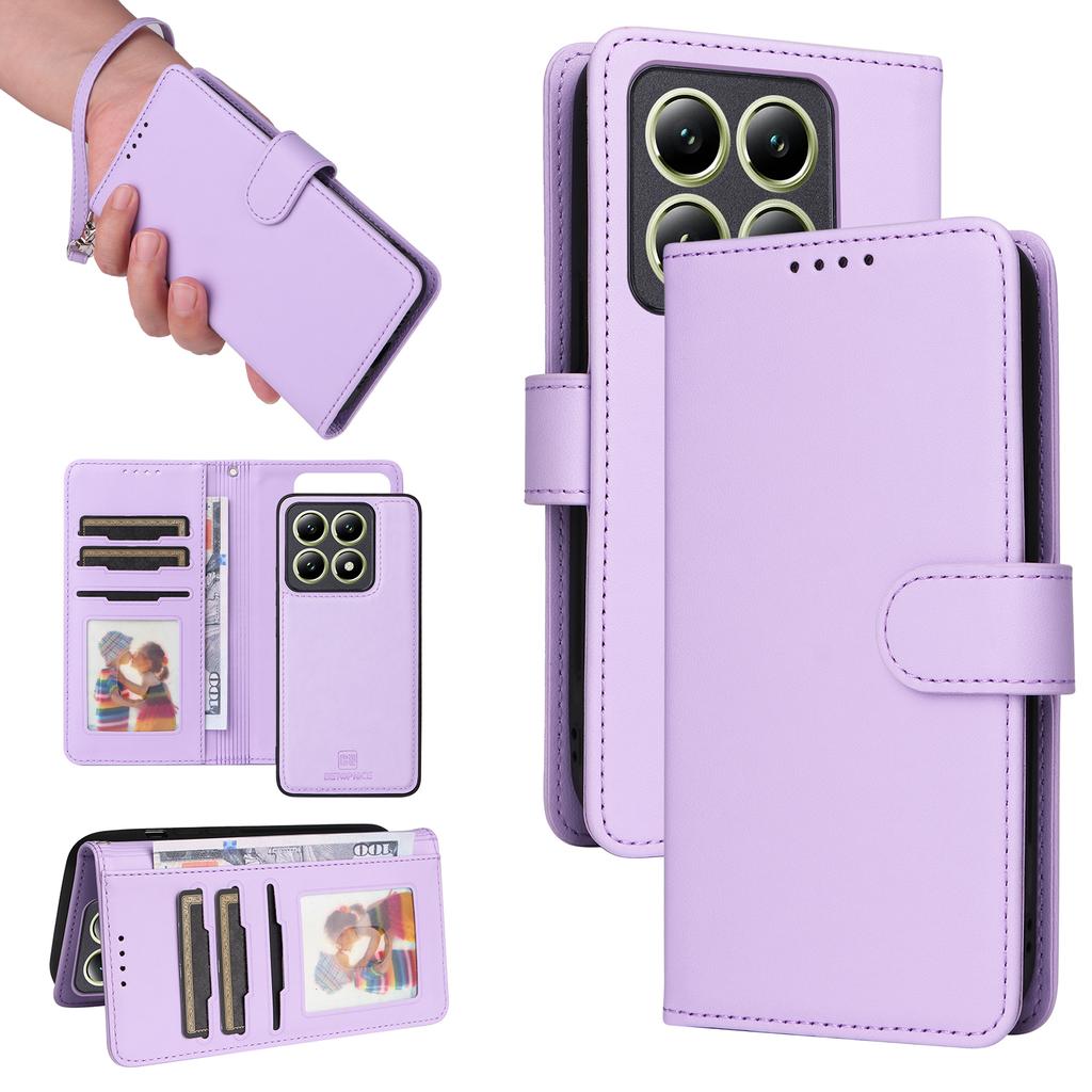 For Xiaomi 14T Magnetic Case BETOPNICE Detachable PU Leather Phone Cover with Strap