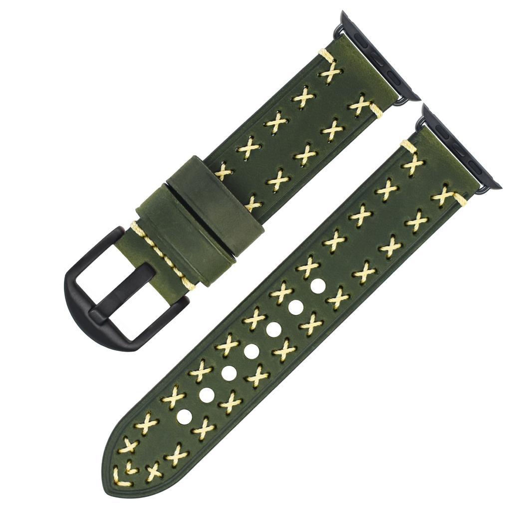 Suitable For Iwatch Strap Apple 8/7/6/5Se Leather Strap Apple Watch8 Bracelet Accessories Strap