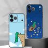 Süße J-Joguman D-Dinosaurier Handyhülle Für iPhone 17, 16,15,14,13,12,11 Plus,Pro Max, Andere Weiche Schwarze Hülle