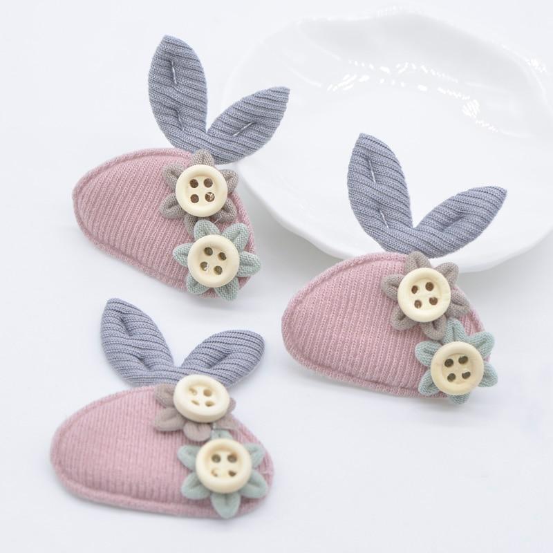 

10 шт., нашивки с изображением кролика для детской одежды ручной работы, шляпа, обувь, ткань, нашивка, принадлежности для шитья, аксессуары для головных уборов «сделай сам», C25 розовый