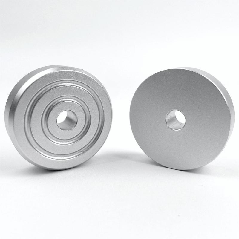 Aluminium Schallplattenadapter 45 U/min Plattenspieleradapter für 7-Zoll-Vinyls Stabilisiert und minimiert Exzentrizität