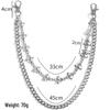 Unisex 3D Skull Waist Chain - Halloween Punk Decor for Jeans