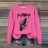 Women's Fashion Casual Long Sleeve Loose Printed Sweatshirt
