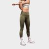Adidas Opme Power Quick-Dry Tight Yoga Fitness Training Cropped Pants Women Bottoms Olive-Green JN3229