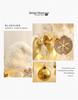 White PVC Flocked Mini Desktop Christmas Tree Set with Ornaments