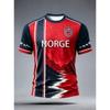 Trending Hot Sale Norway Style 3D Print Athletic T-shirt Soft Breathable Quick Dry Fan Shirt Casual Outdoor Sportswear Vintage