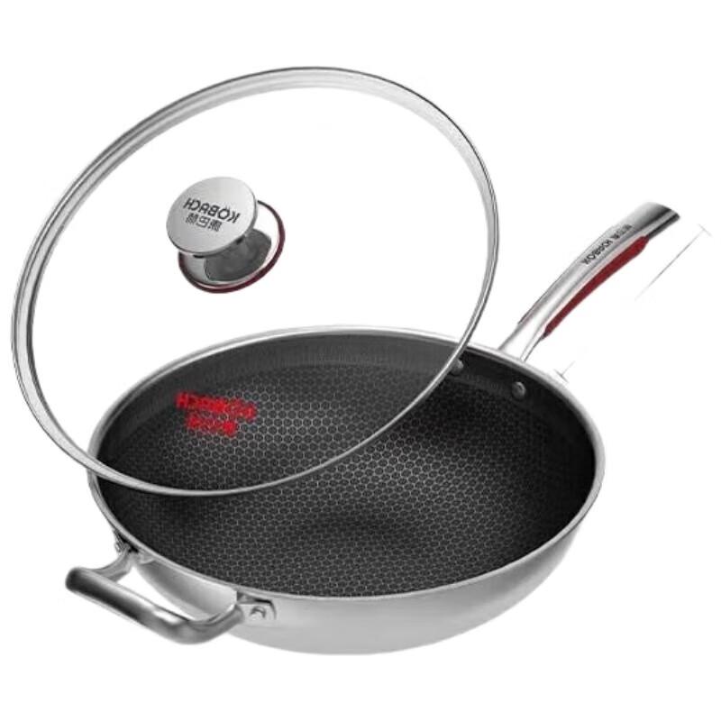 KOBACH Honeycomb 304 Non-Stick Wok